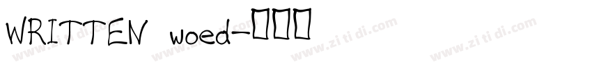 WRITTEN woed字体转换